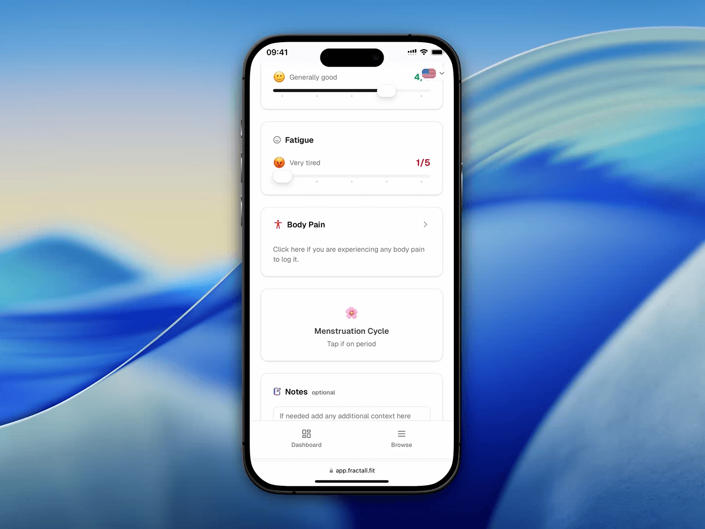 Easy menstrual cycle surveys